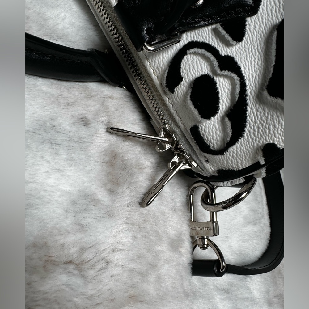 LV Speedy Bandouliere Urs Fischer Tufted Monogram Canvas 25 - Picture 9 of 15